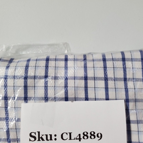 Brooks Brothers Milano Shirt Men 15.5 36 Blue Check Button Up Office Preppy - Picture 12 of 12
